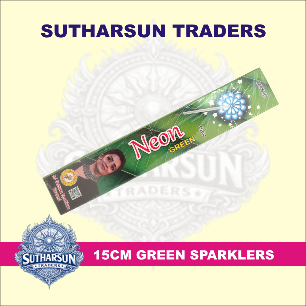 15 CM GREEN SPARKLERS