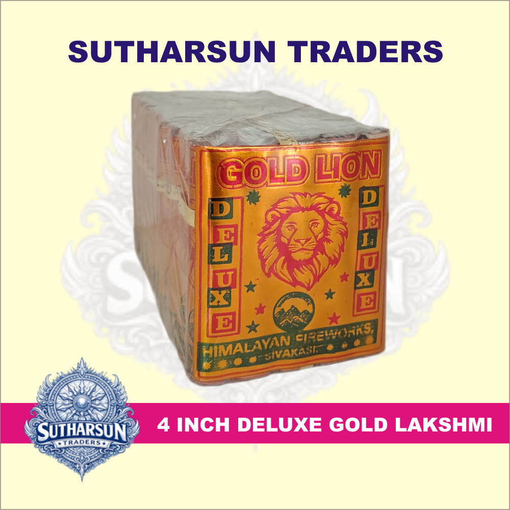 4 INCH DELUXE GOLD LAKSHMI